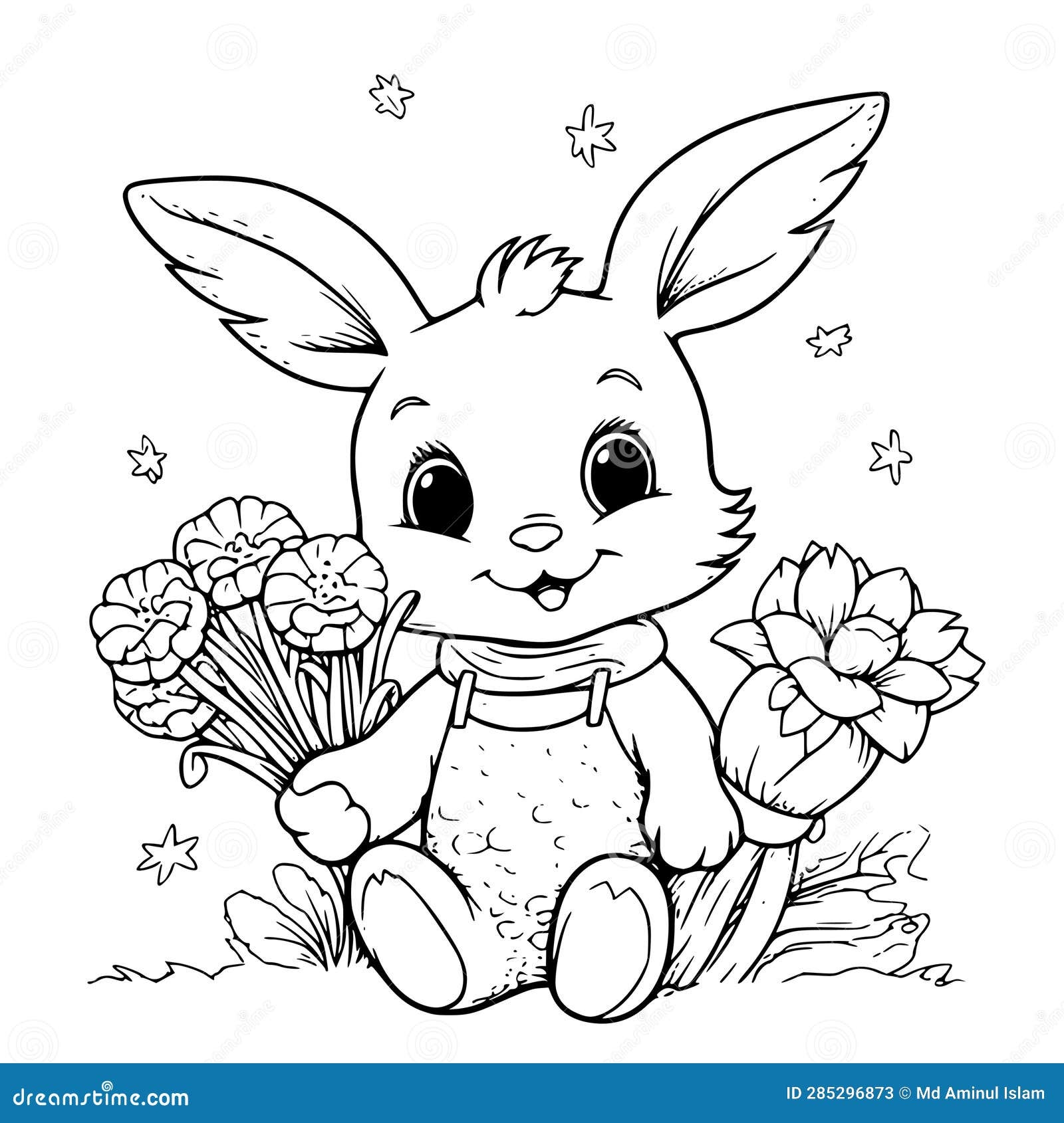 bunny rabbit coloring pages