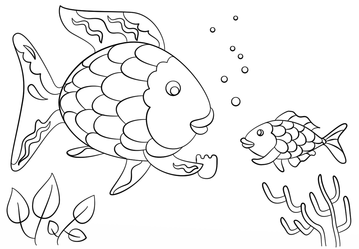Rainbow Fish 5 Free Printable Coloring Pages