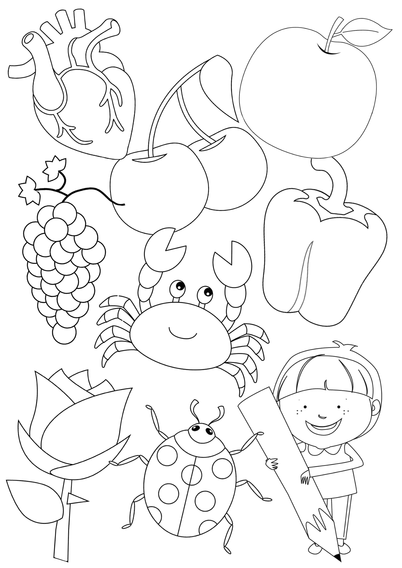 Red Color Coloring Page Free Printable Red Color Coloring Page Free Printable