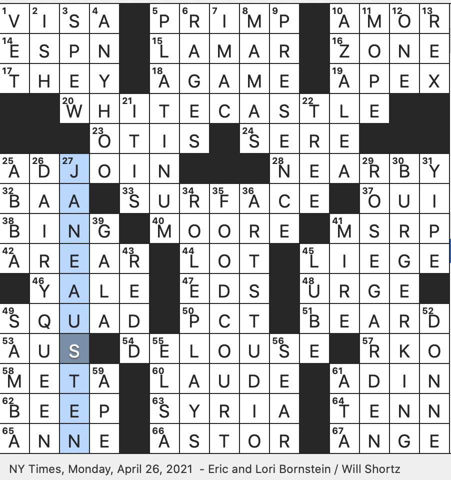 crossword clue regretted