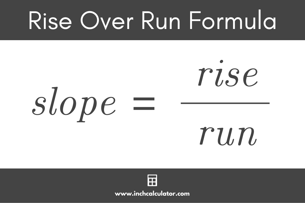 is slope rise over run