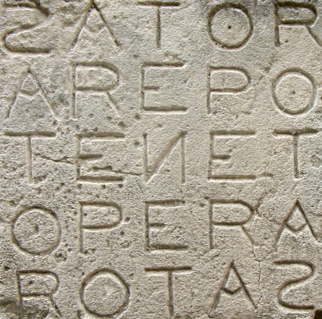 Sator Square Wikipedia Sator Square Wikipedia