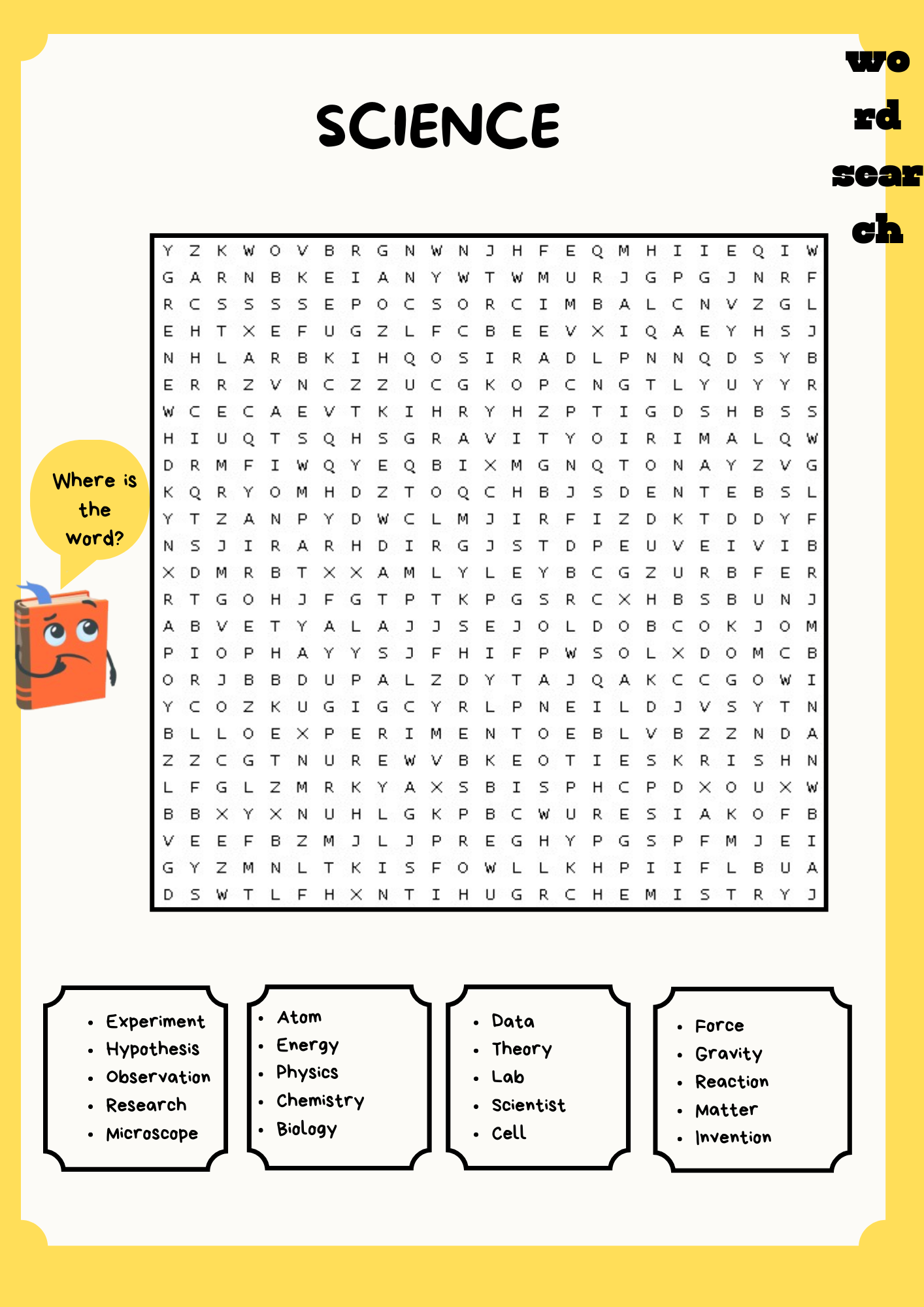 science word search puzzles printable science word search puzzles printable