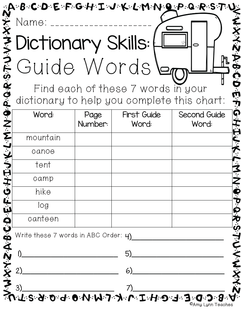 Second Grade Camping Themed Worksheets 100 Standards Aligned Printables Made By Teachers