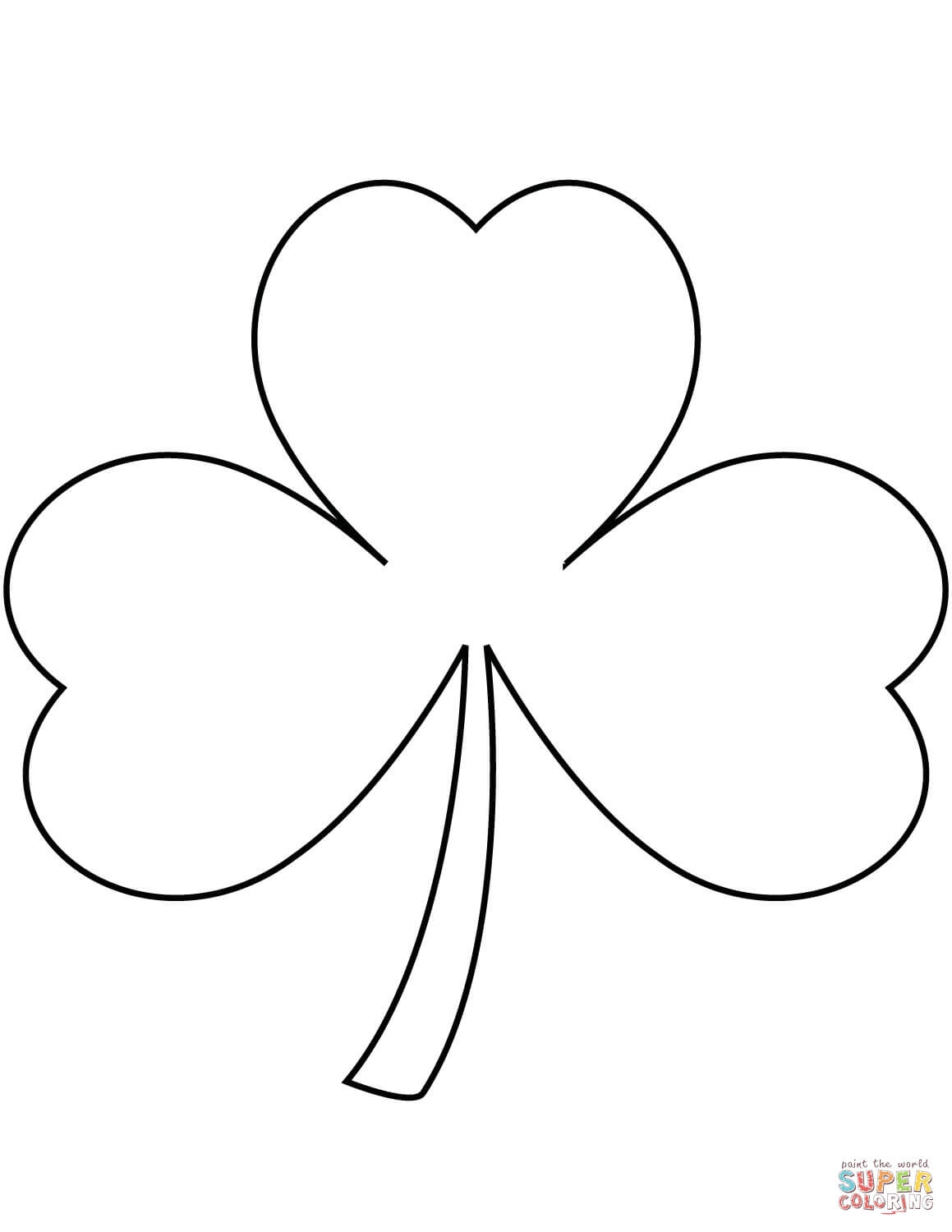 Shamrock Coloring Page Free Printable Shamrock Coloring Page Free Printable
