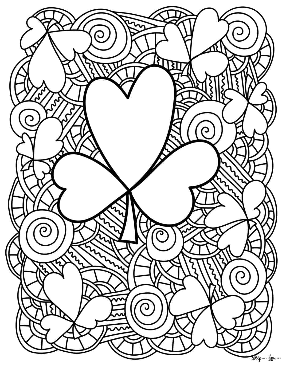 shamrock images to color shamrock images to color