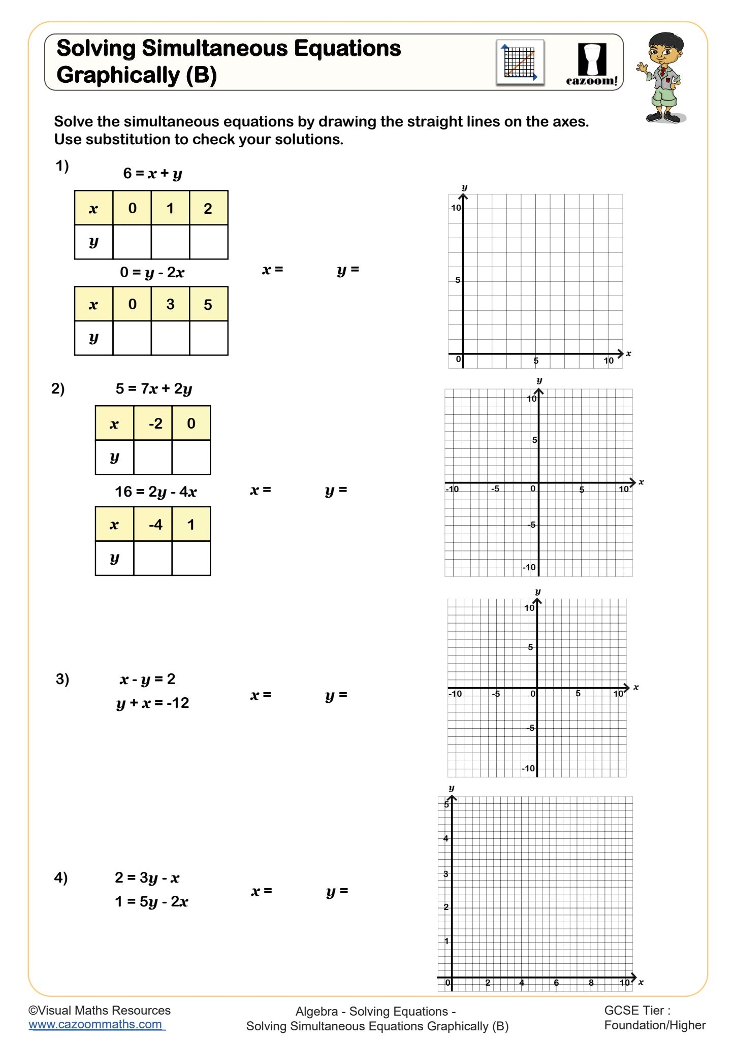 solving systems by graphing worksheet solving systems by graphing worksheet