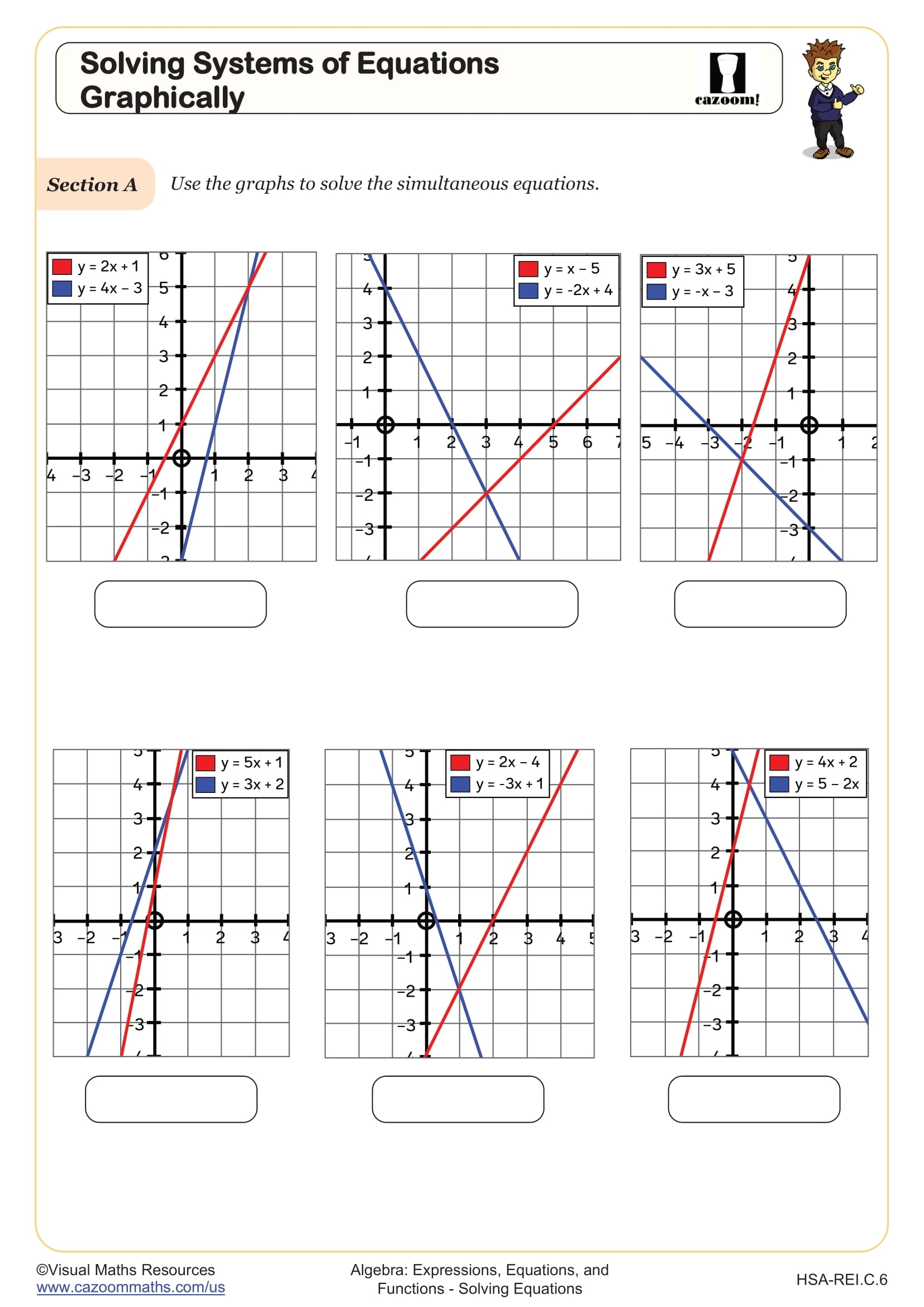 Solving Systems Of Equations Graphically Worksheet Algebra I PDF Worksheets Solving Systems Of Equations Graphically Worksheet Algebra I PDF Worksheets