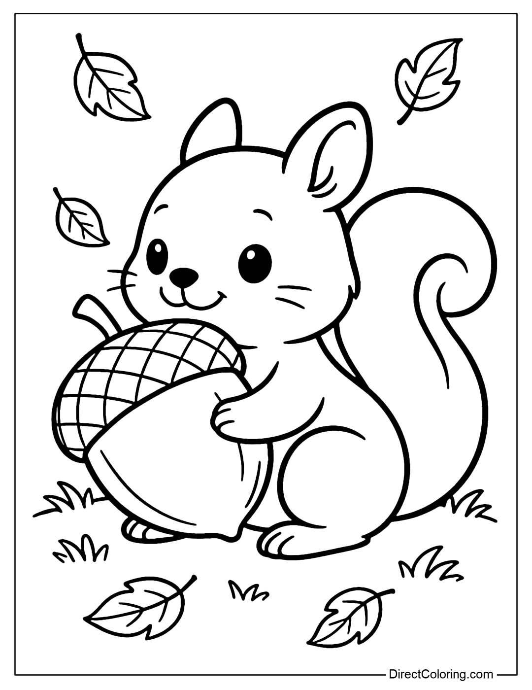 Squirrel Coloring Pages Free PDF To Download And Print