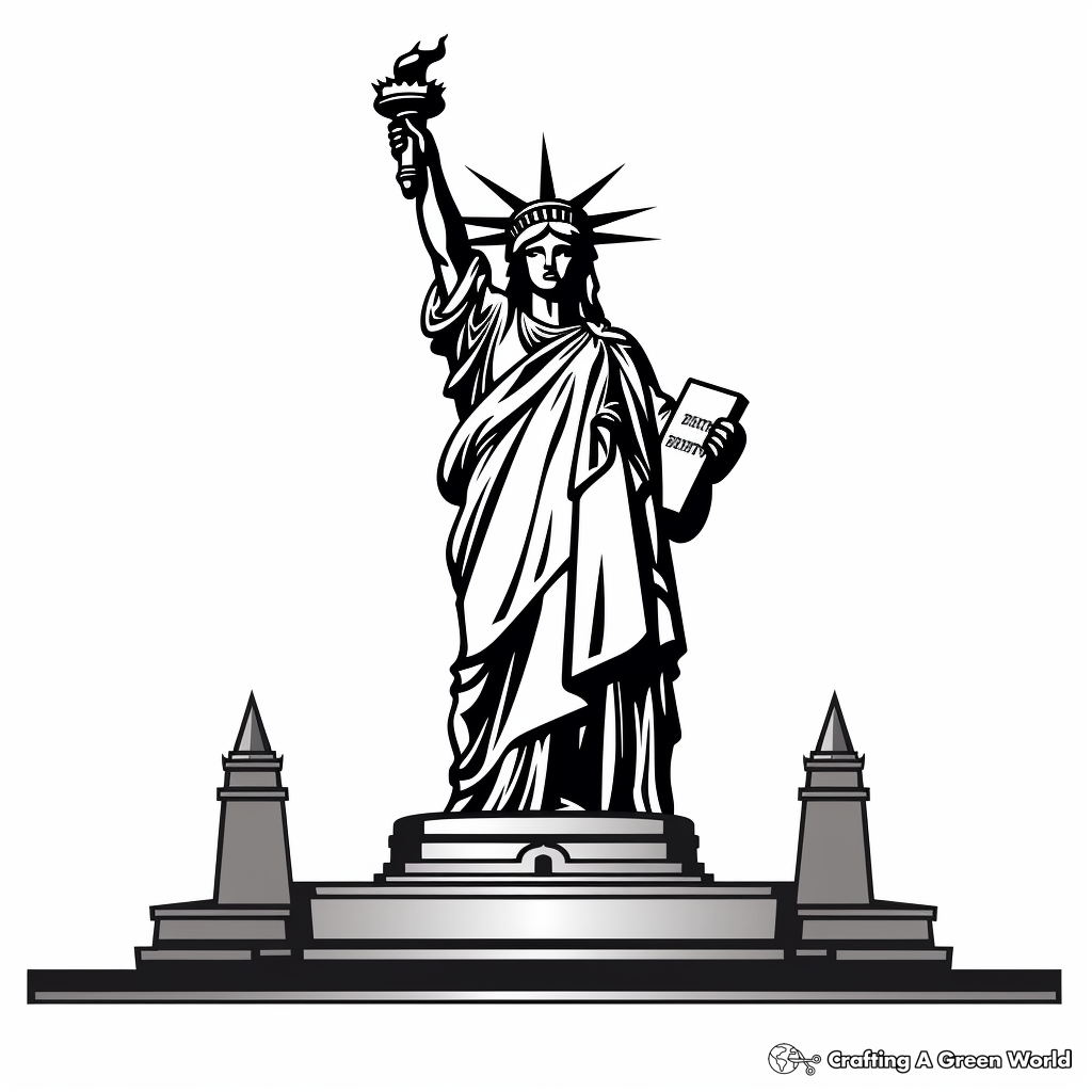 Statue Of Liberty Coloring Pages Free Printable Statue Of Liberty Coloring Pages Free Printable