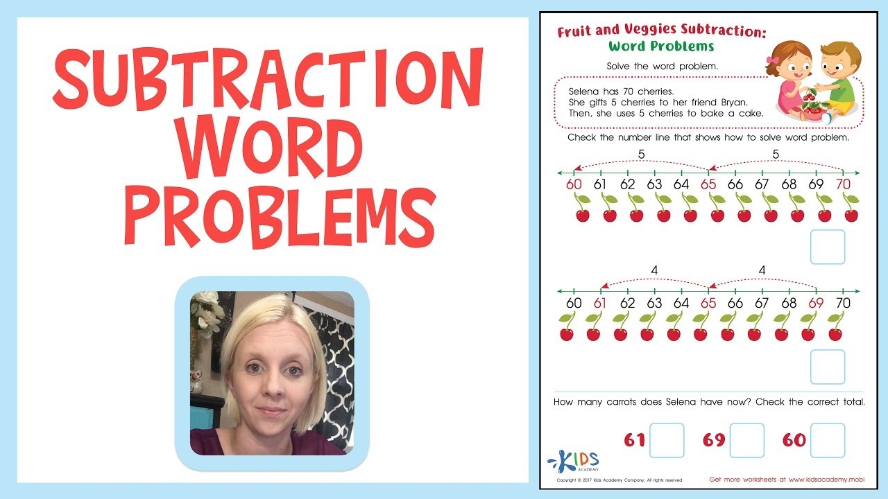 Subtraction Word Problems For Kids Grade 2 Kids Academy YouTube
