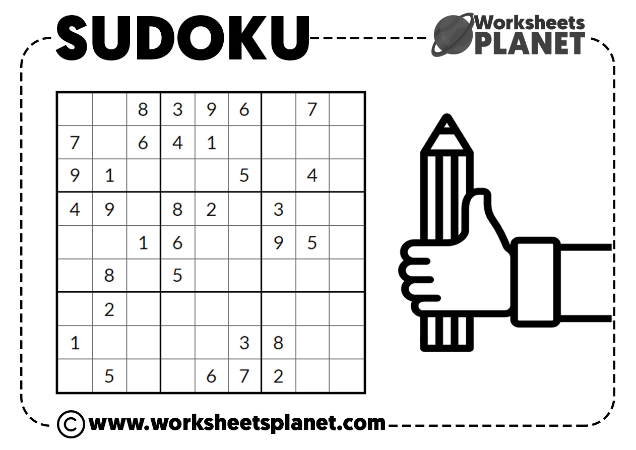 SUDOKUS For KIDS Math Sudoku Puzzles Ready To Print Worksheets Library