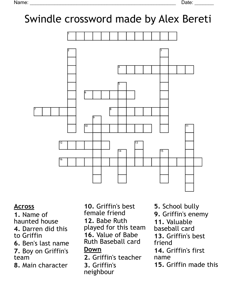 Swindle Word Search WordMint Swindle Word Search WordMint