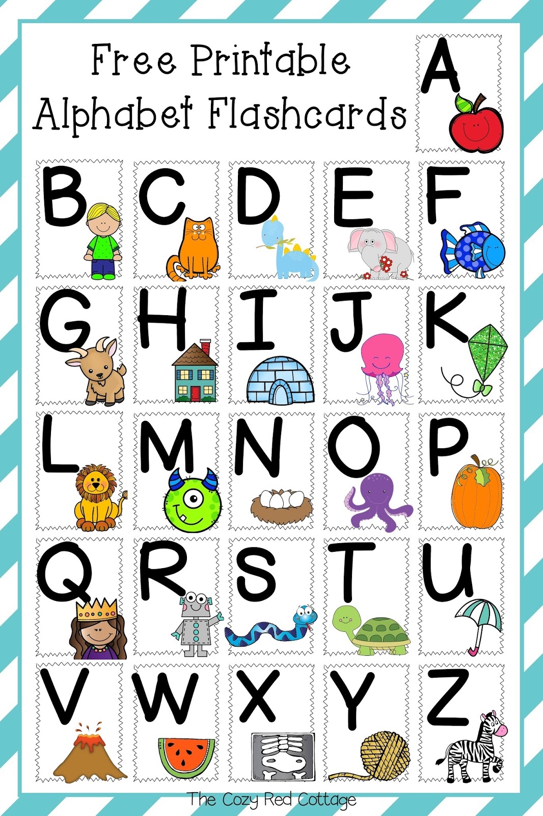 printable alphabet flash cards