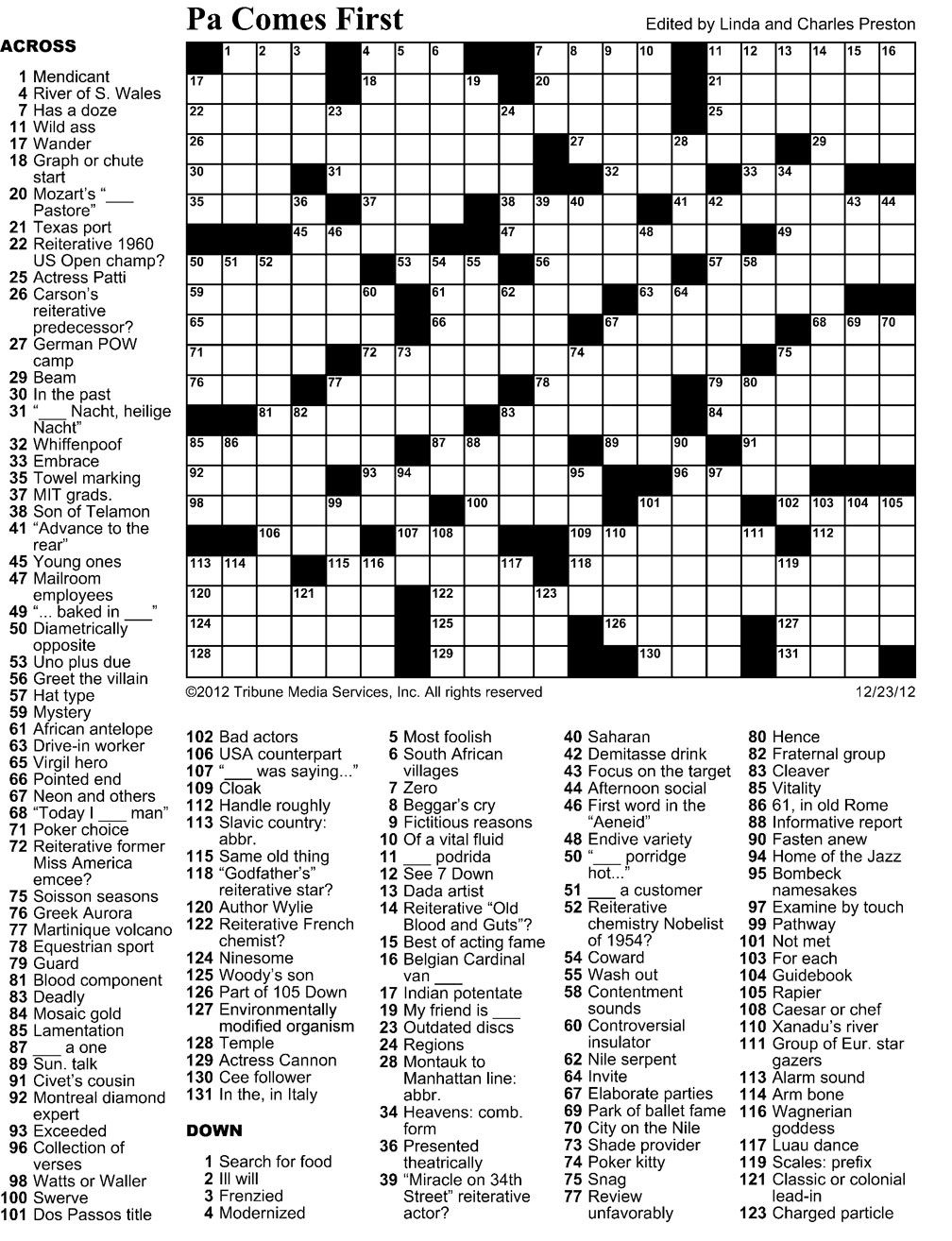the washington post crossword puzzle the washington post crossword puzzle