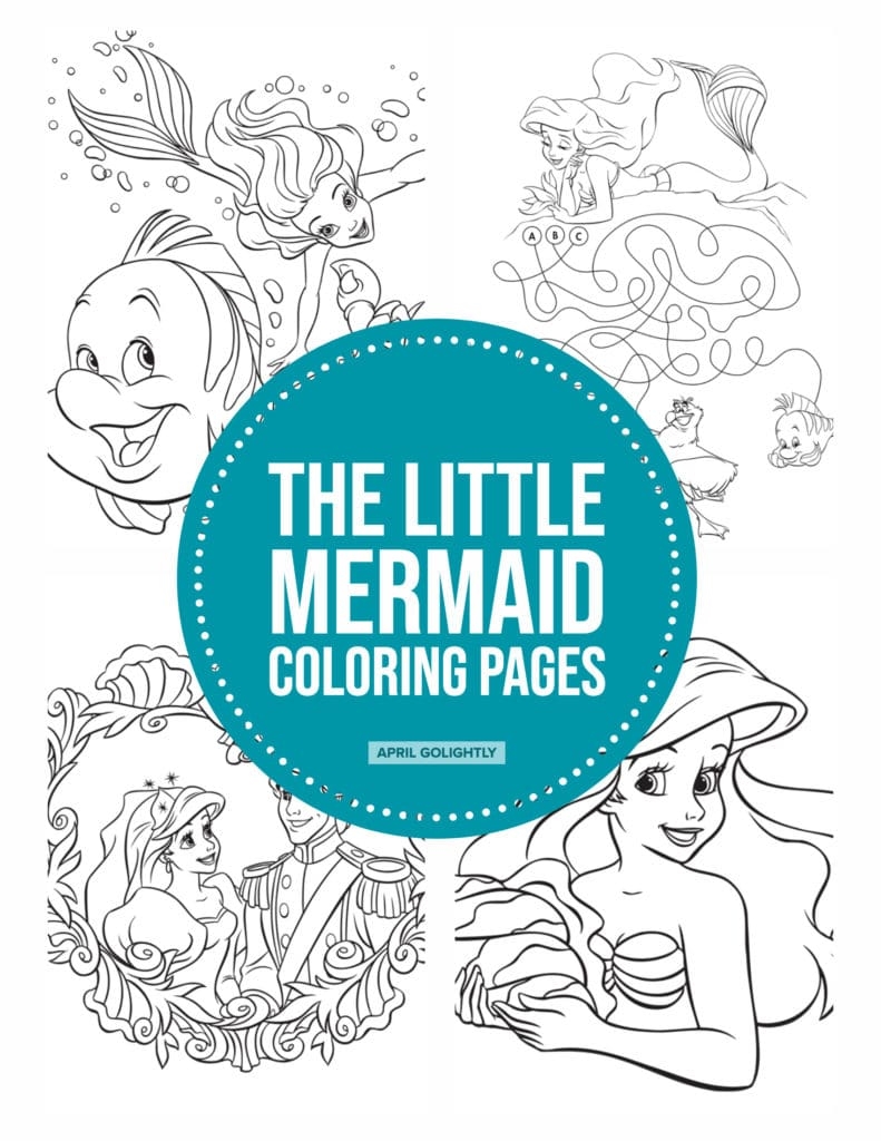 The Little Mermaid Coloring Pages FREE Printables April Golightly The Little Mermaid Coloring Pages FREE Printables April Golightly