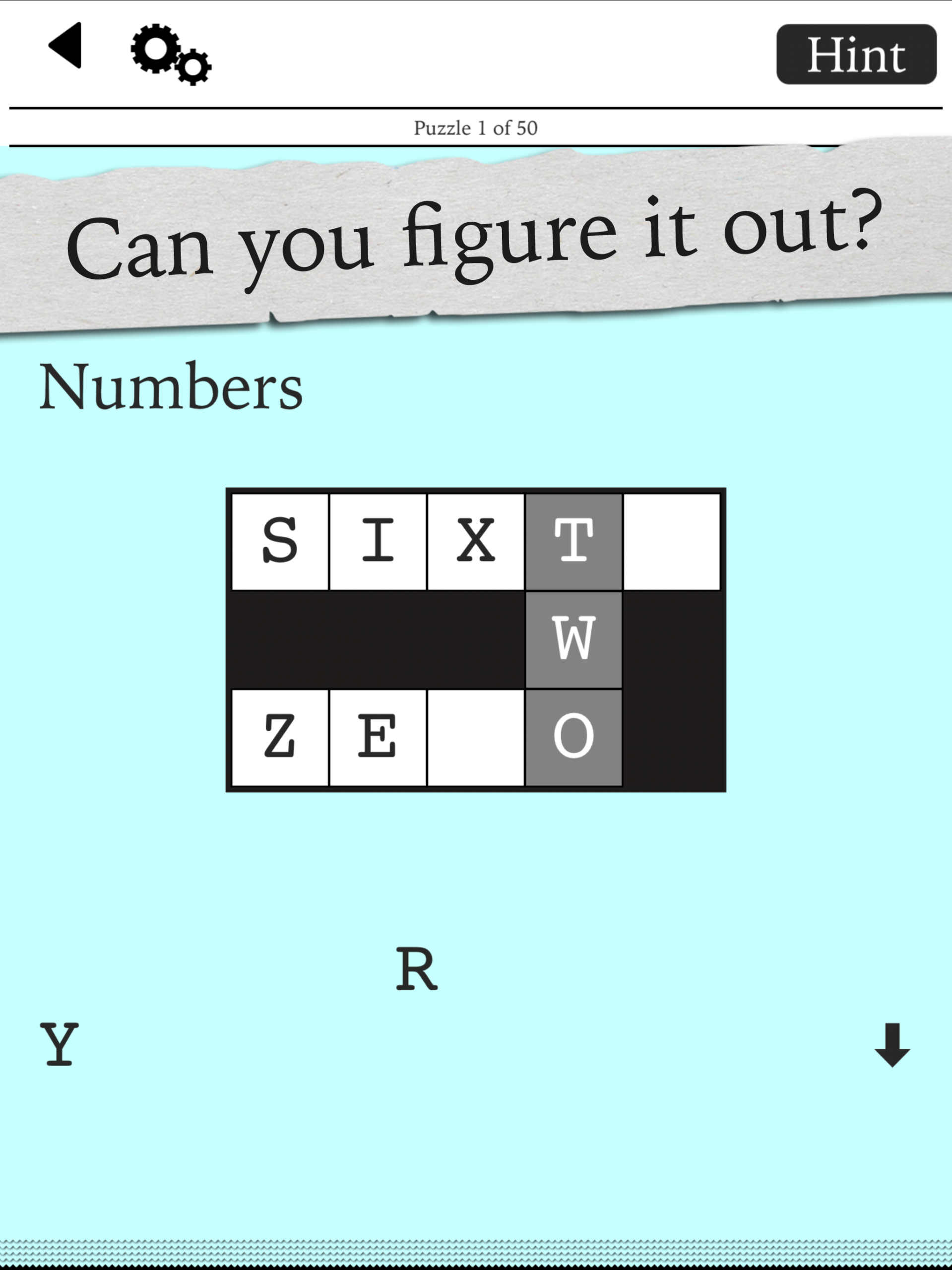 Tiny Little Crosswords Blue Ox