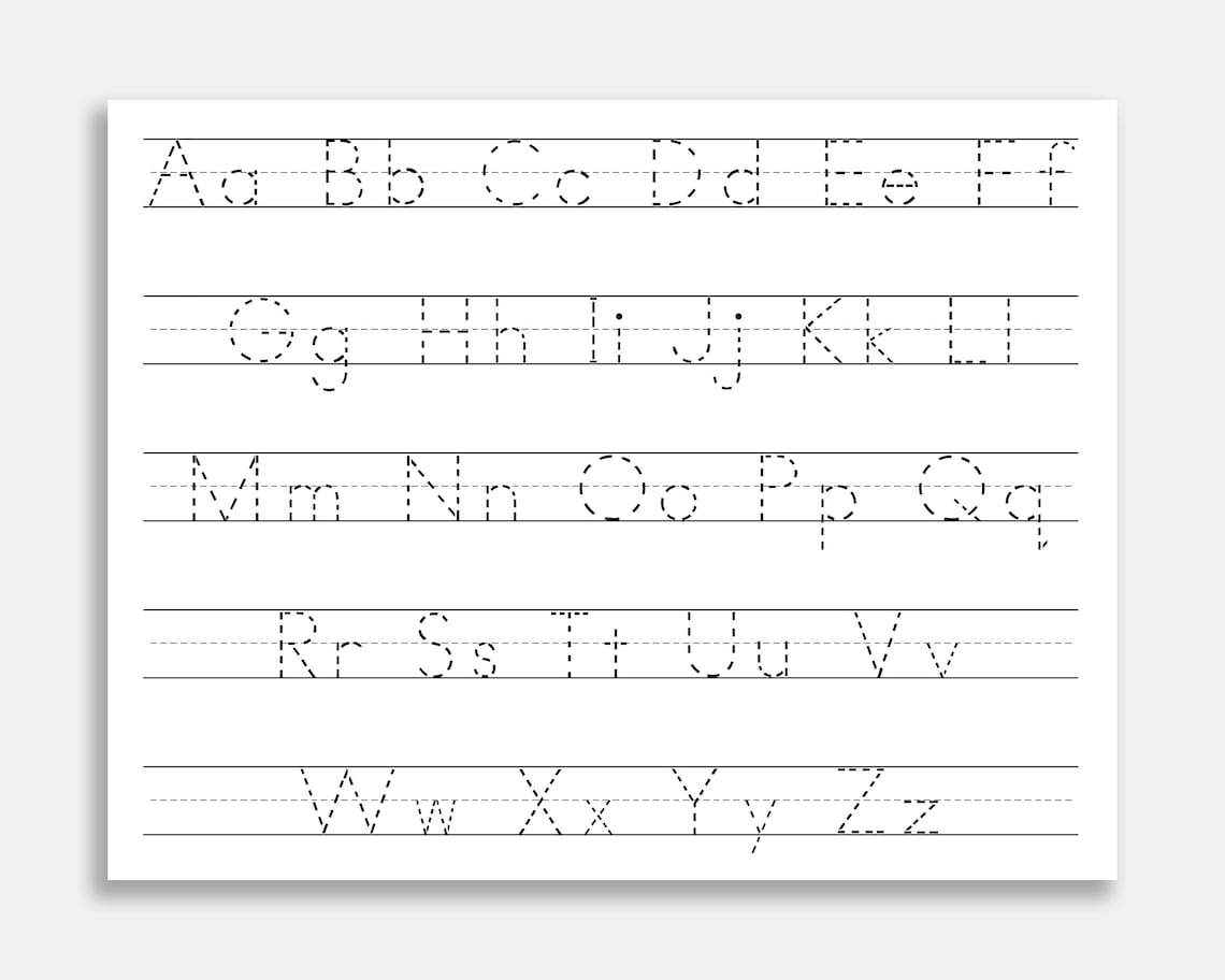 Top 10 Worksheets To Practice Writing The Alphabet Teaching Expertise