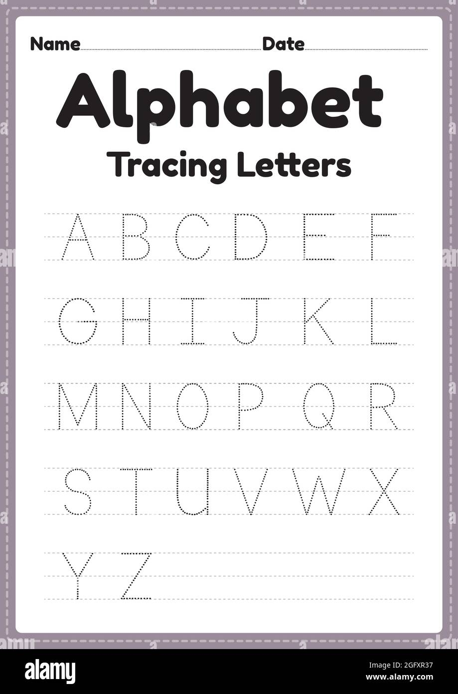tracing the alphabet worksheet