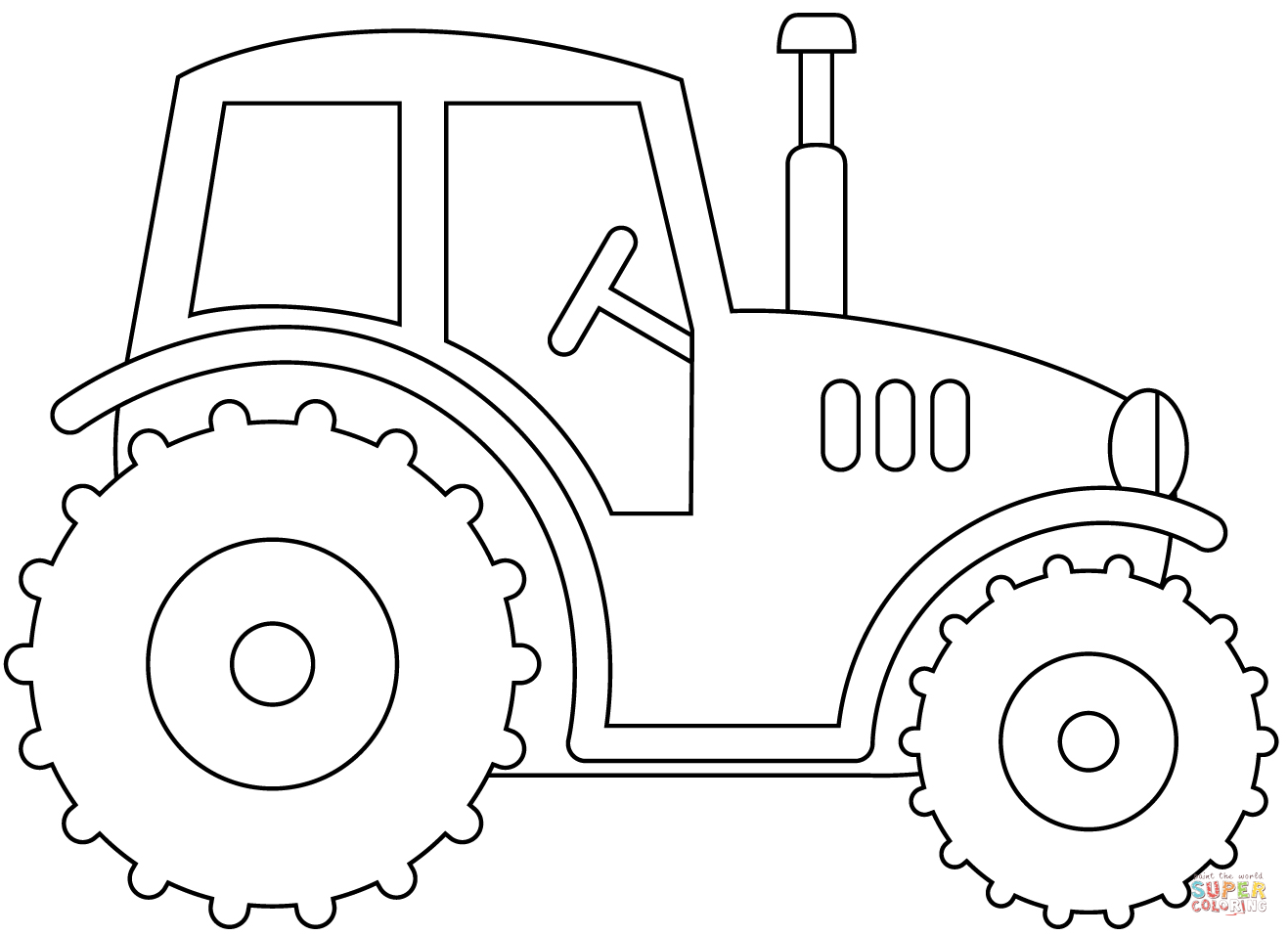 coloring pages of tractors