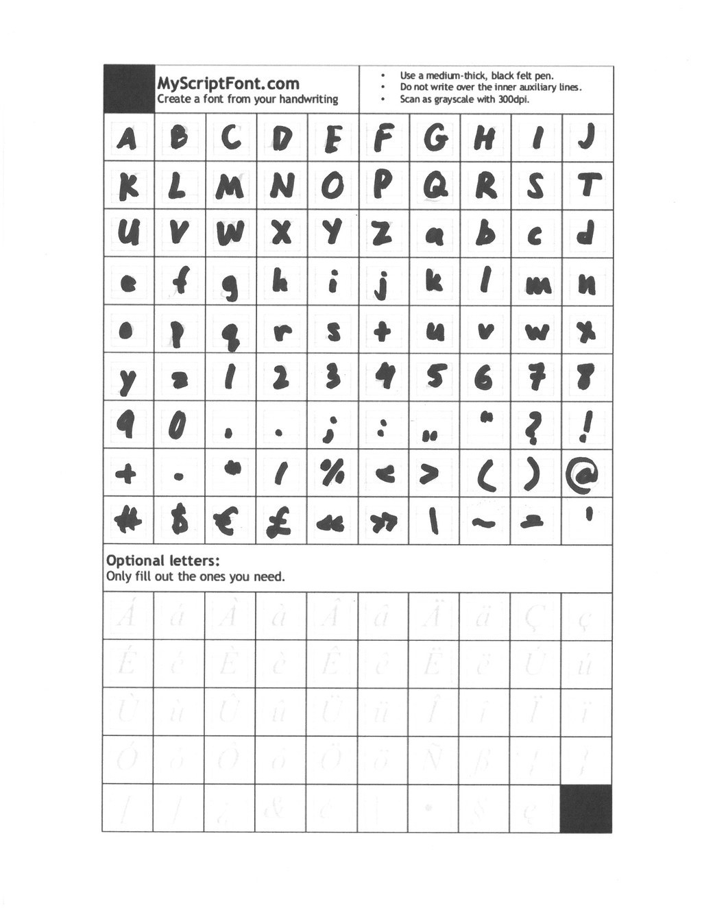 make your handwriting a font make your handwriting a font