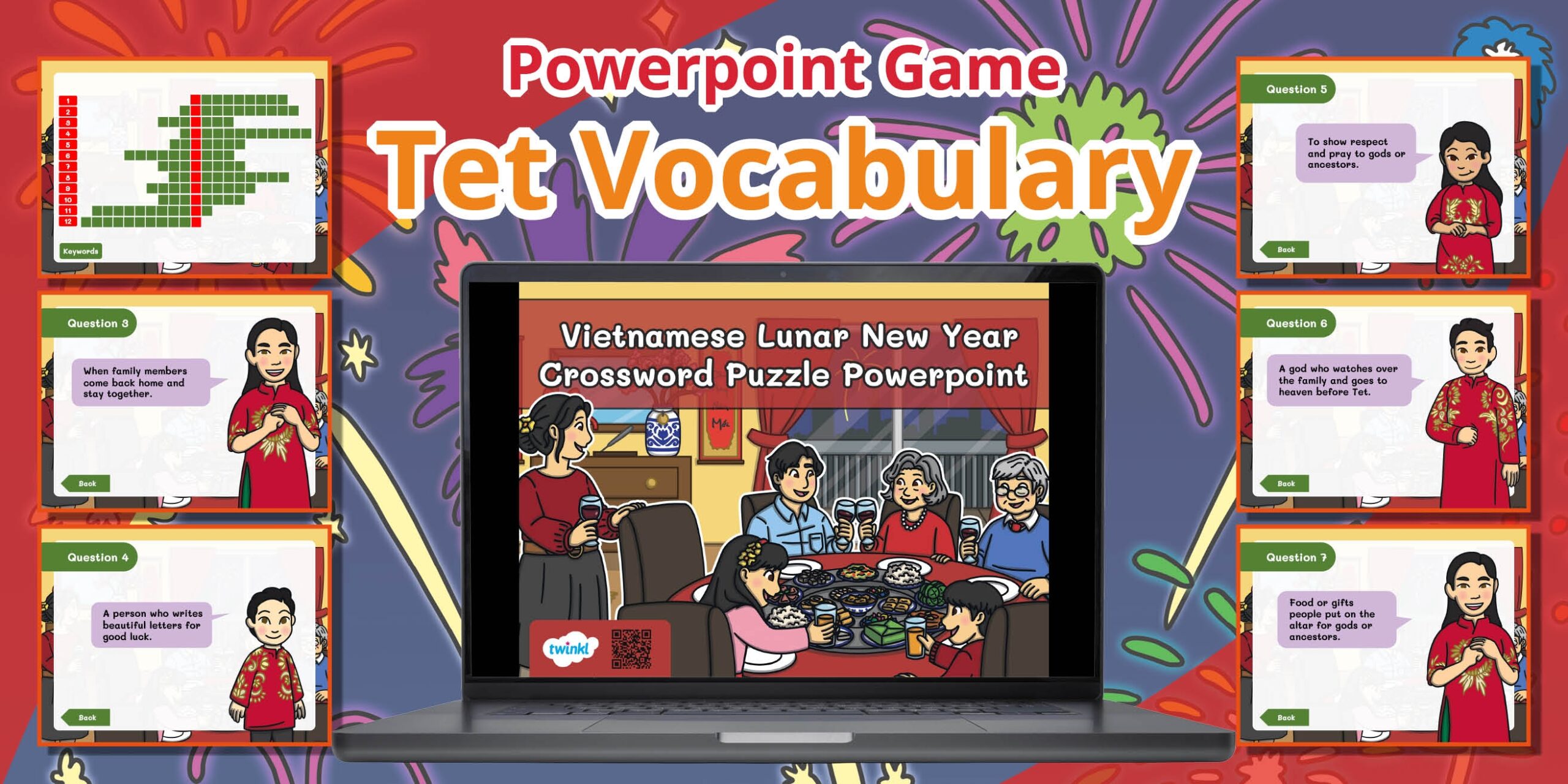 Vietnamese Lunar New Year Crossword Puzzle Powerpoint