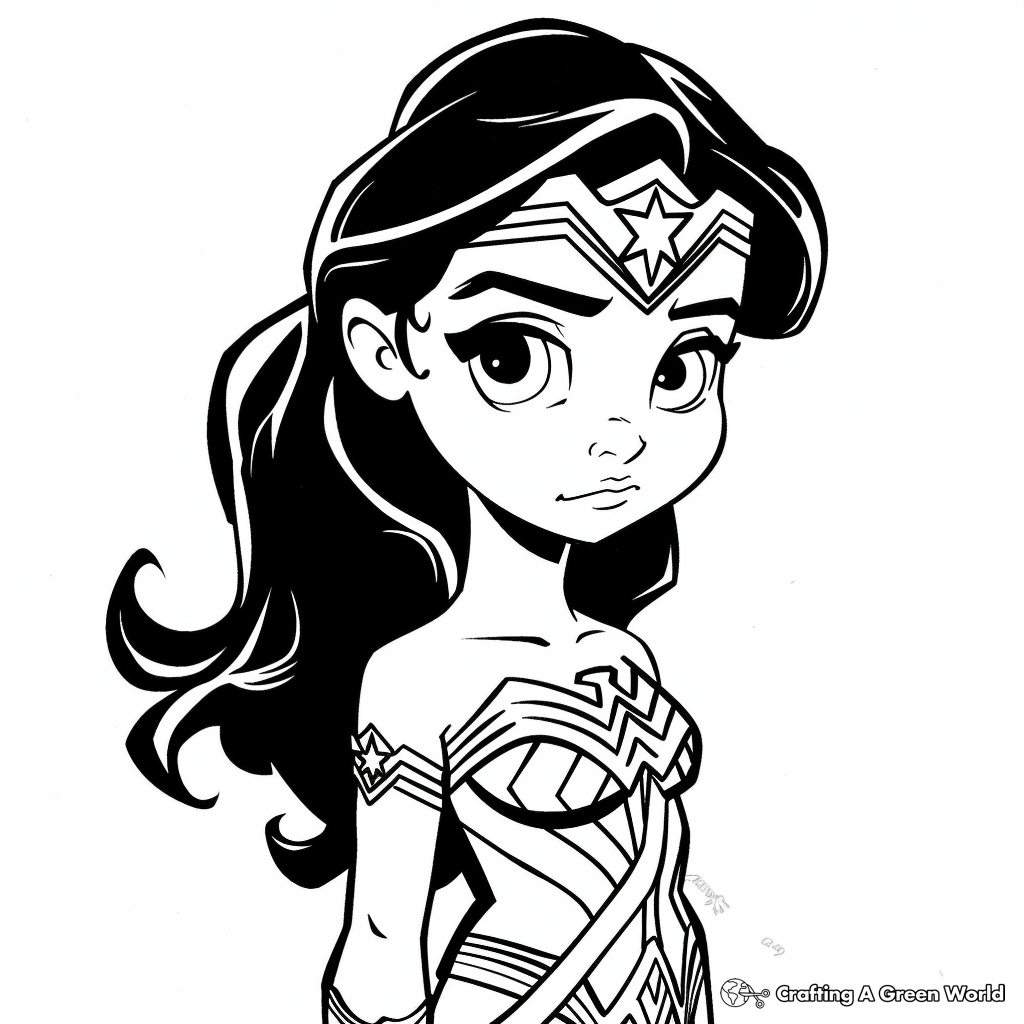 Wonder Woman Coloring Pages Free Printable 