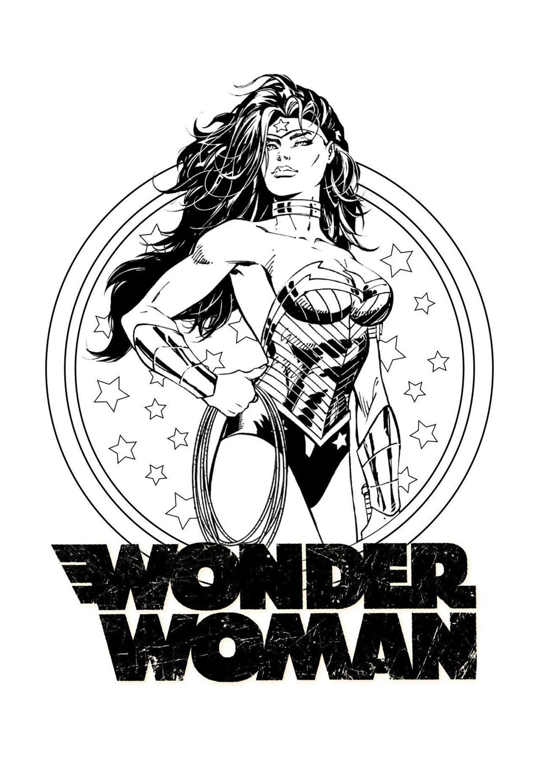 wonder woman coloring page