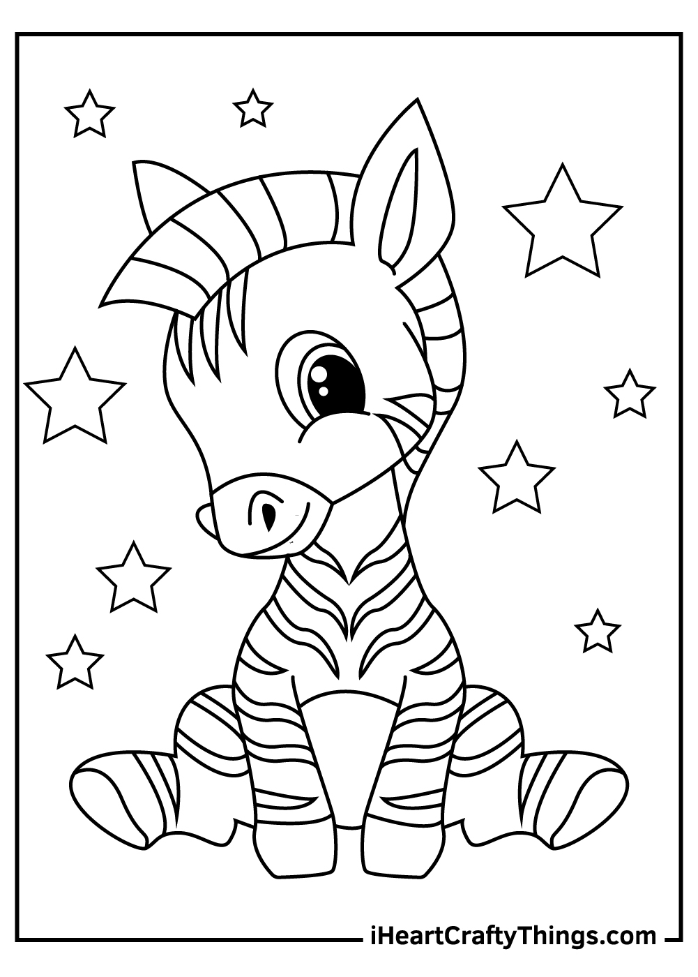 Zebra Coloring Pages 21 Free Printables For Kids Zebra Coloring Pages 21 Free Printables For Kids