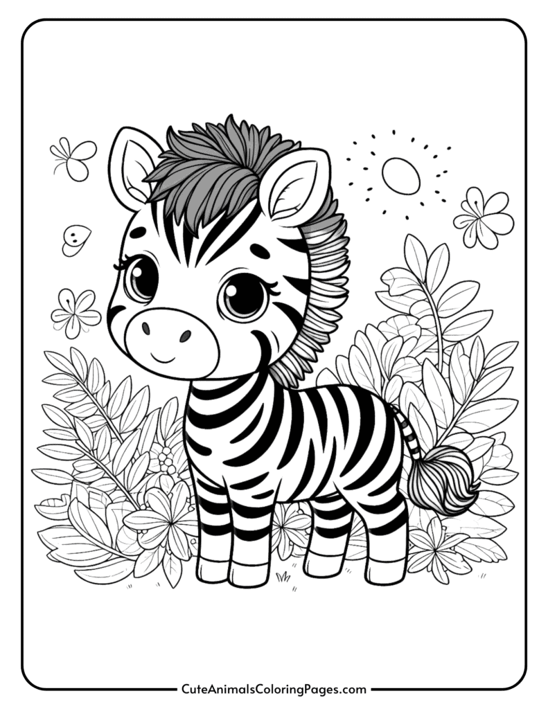 Zebra Coloring Pages 5 Free Printable Pages Cute Animals Coloring Pages Zebra Coloring Pages 5 Free Printable Pages Cute Animals Coloring Pages