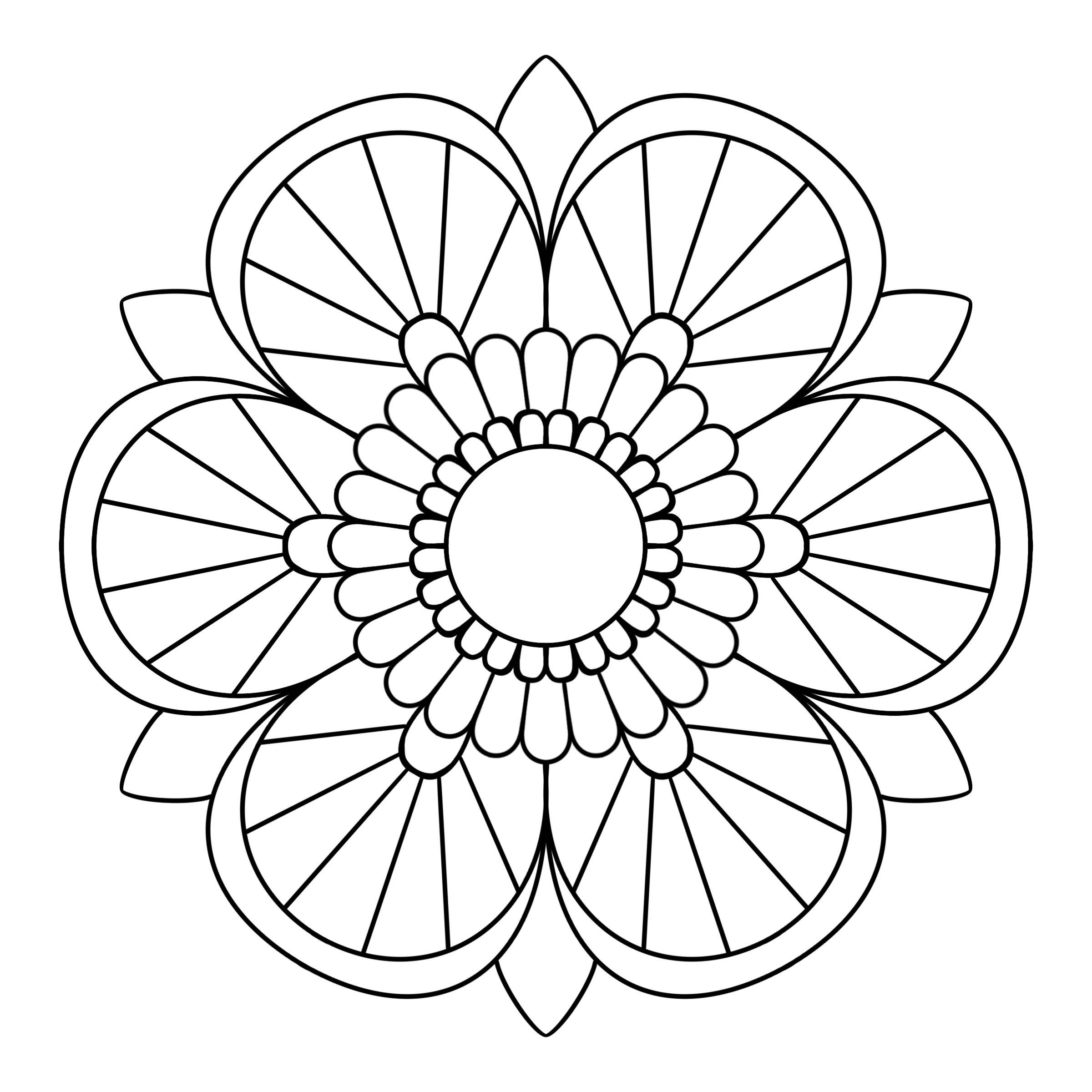 10 Worksheet Mandala Coloring Pages No 7 Easy Mandala TPT