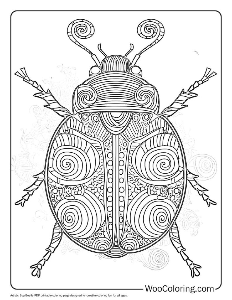 100 Beetle Coloring Pages Free PDF To Print Woo Coloring