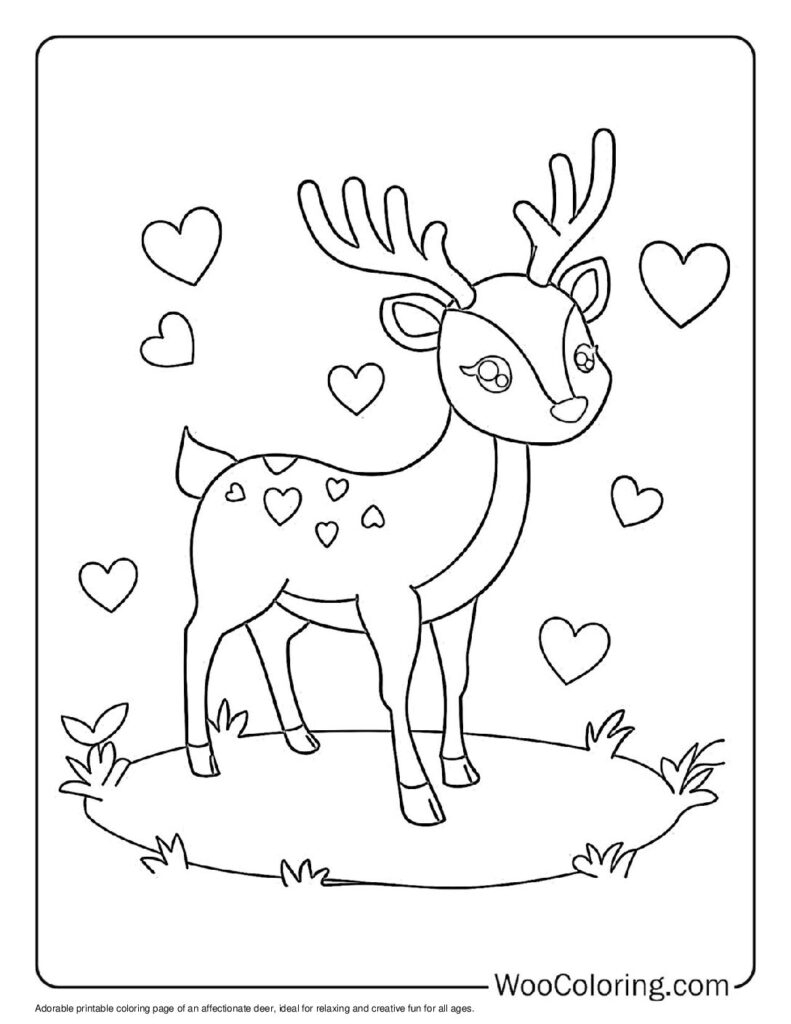 100 Deer Coloring Pages Free PDF To Print Woo Coloring 100 Deer Coloring Pages Free PDF To Print Woo Coloring