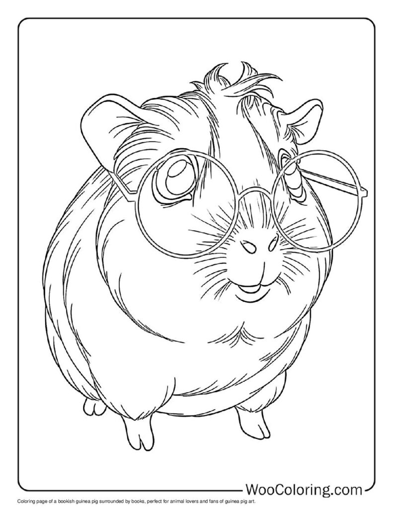 coloring pages guinea pigs