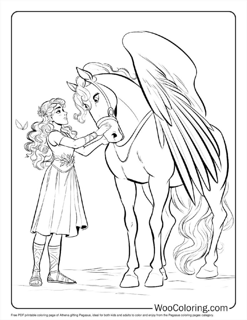 coloring pages of pegasus