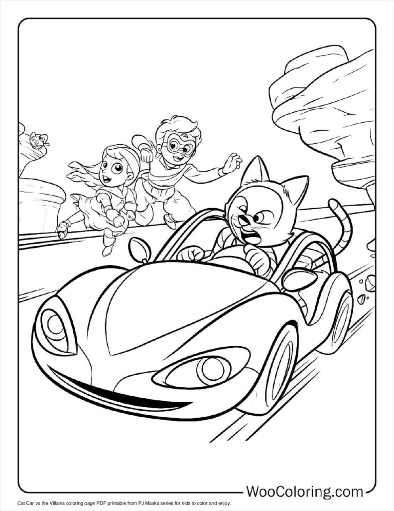 pj mask colouring pages