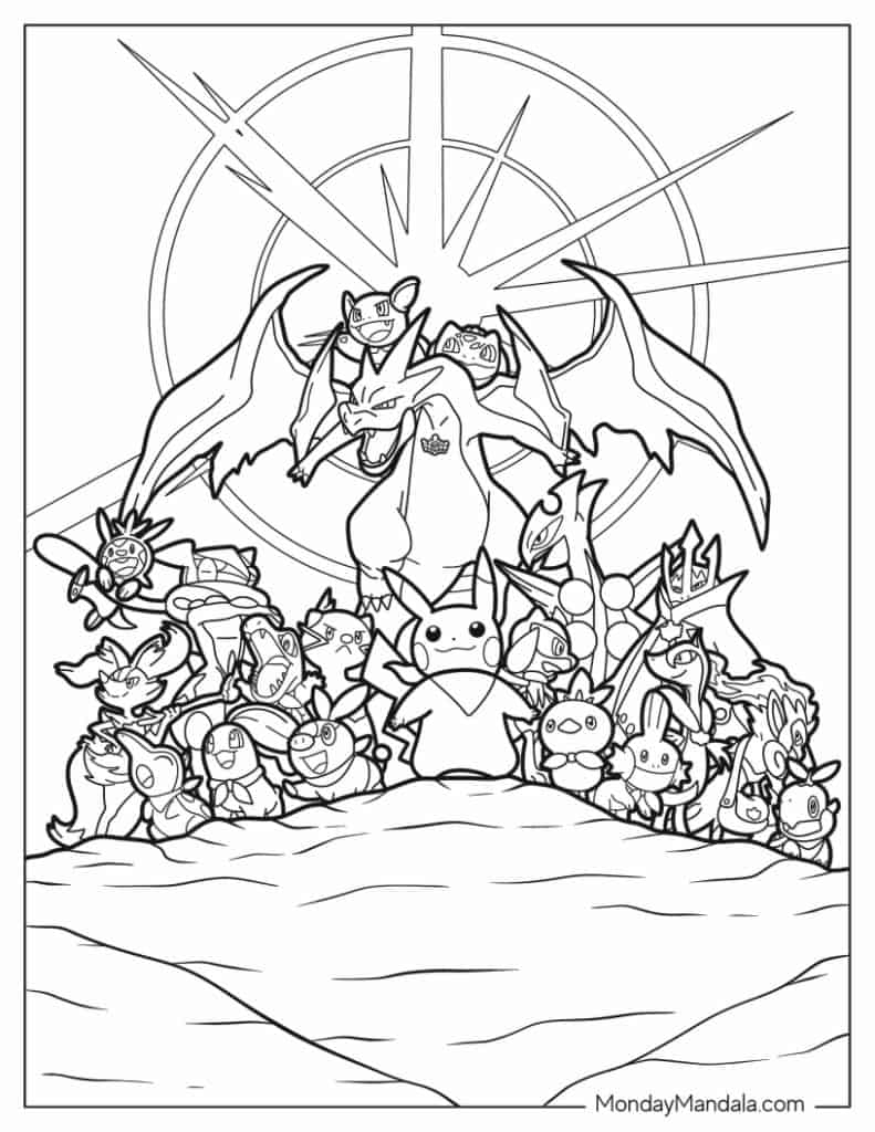 pokemon free coloring pages