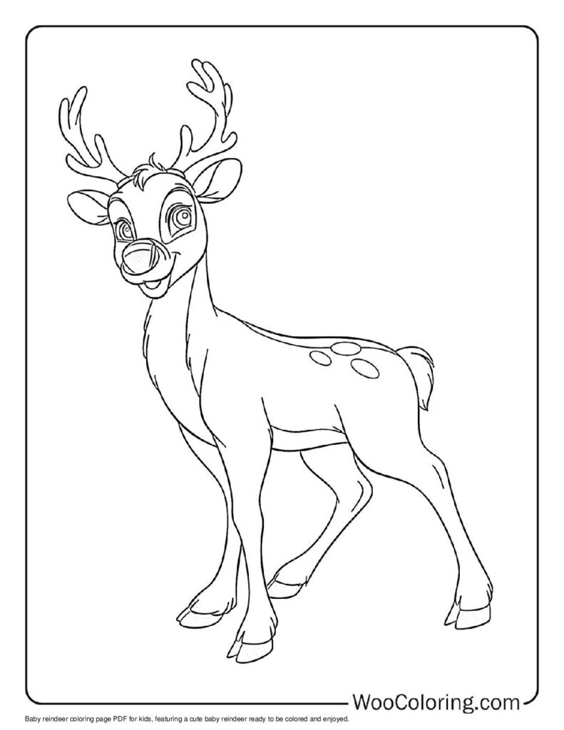 100 Reindeer Coloring Pages Free PDF To Print Woo Coloring 100 Reindeer Coloring Pages Free PDF To Print Woo Coloring