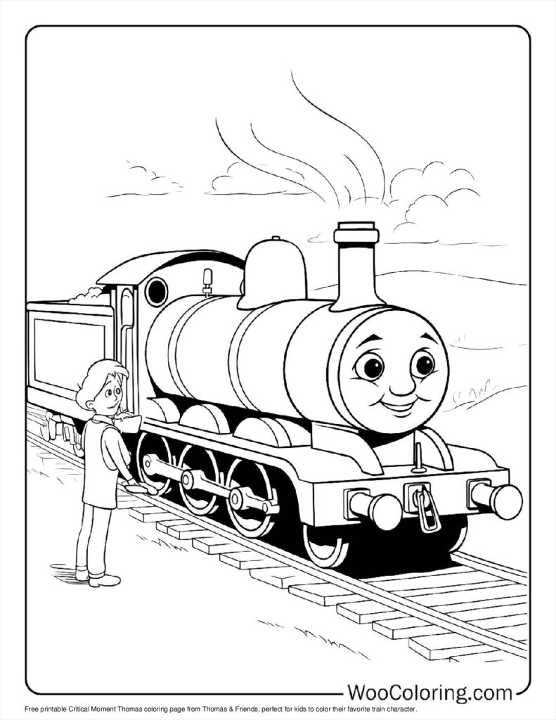 thomas the train coloring pages