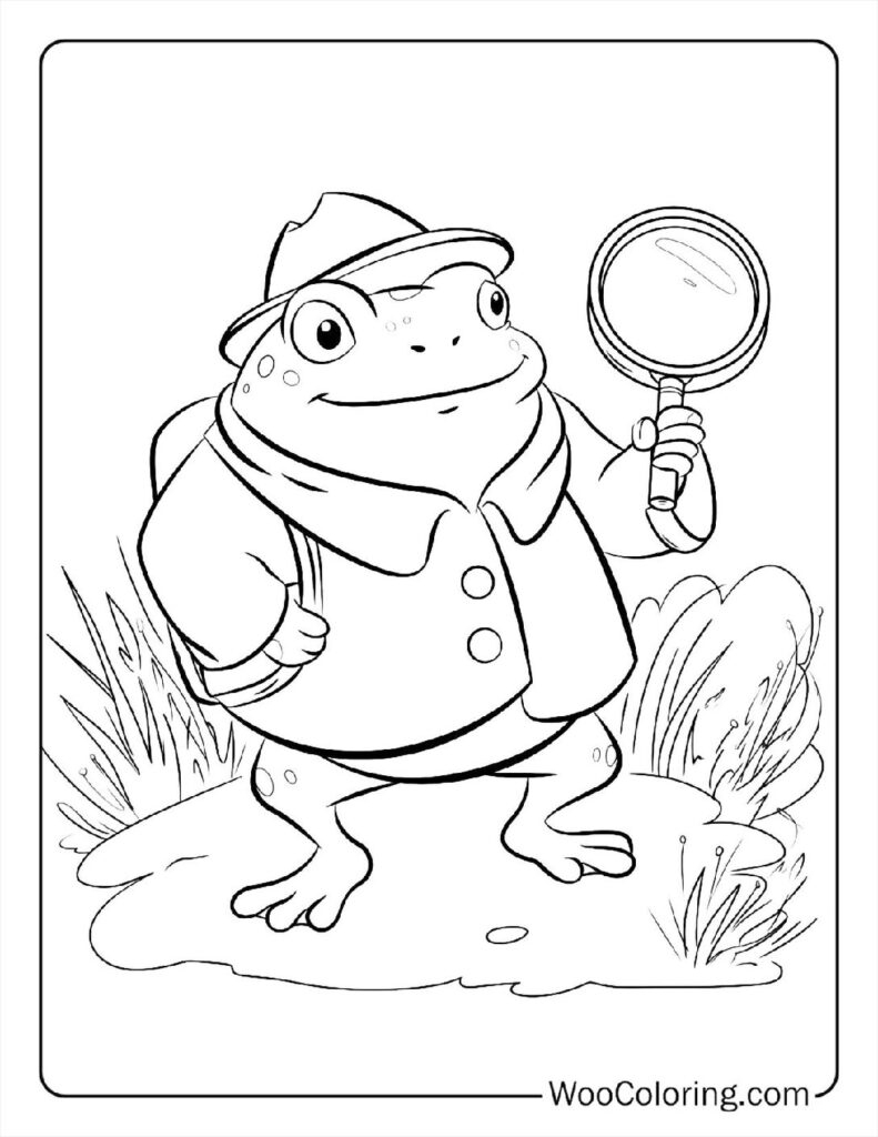 frog and toad coloring pages
