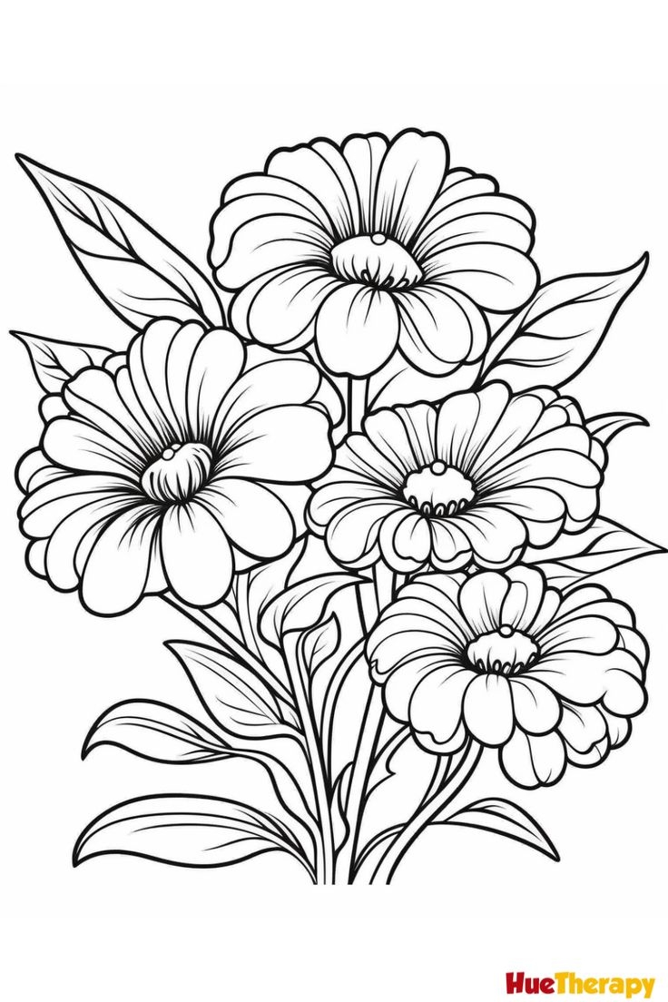 coloring page of a flower coloring page of a flower