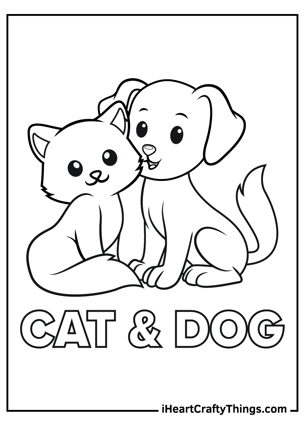 15 Dog And Cat Coloring Pages 100 Free Printables 15 Dog And Cat Coloring Pages 100 Free Printables