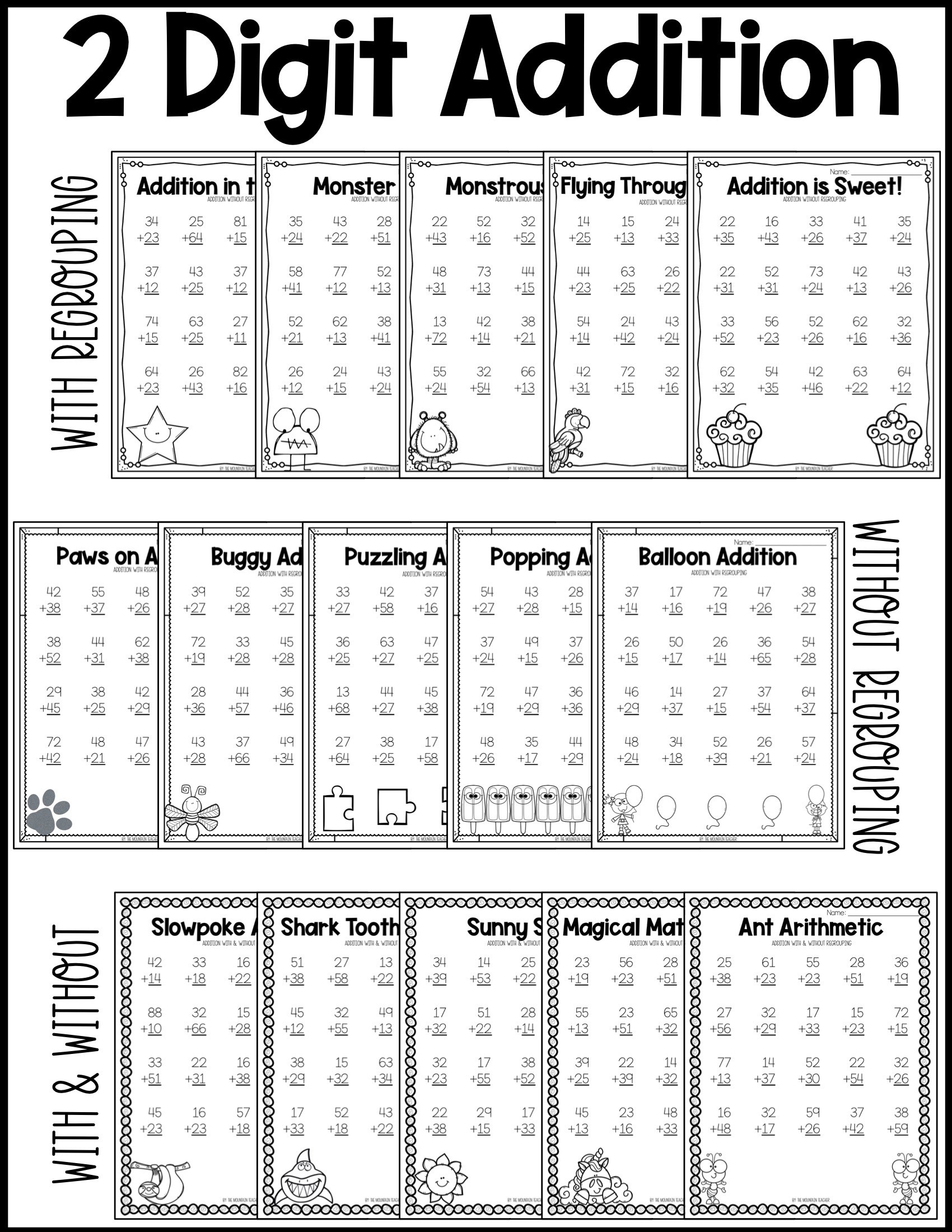 mixed addition and subtraction worksheets