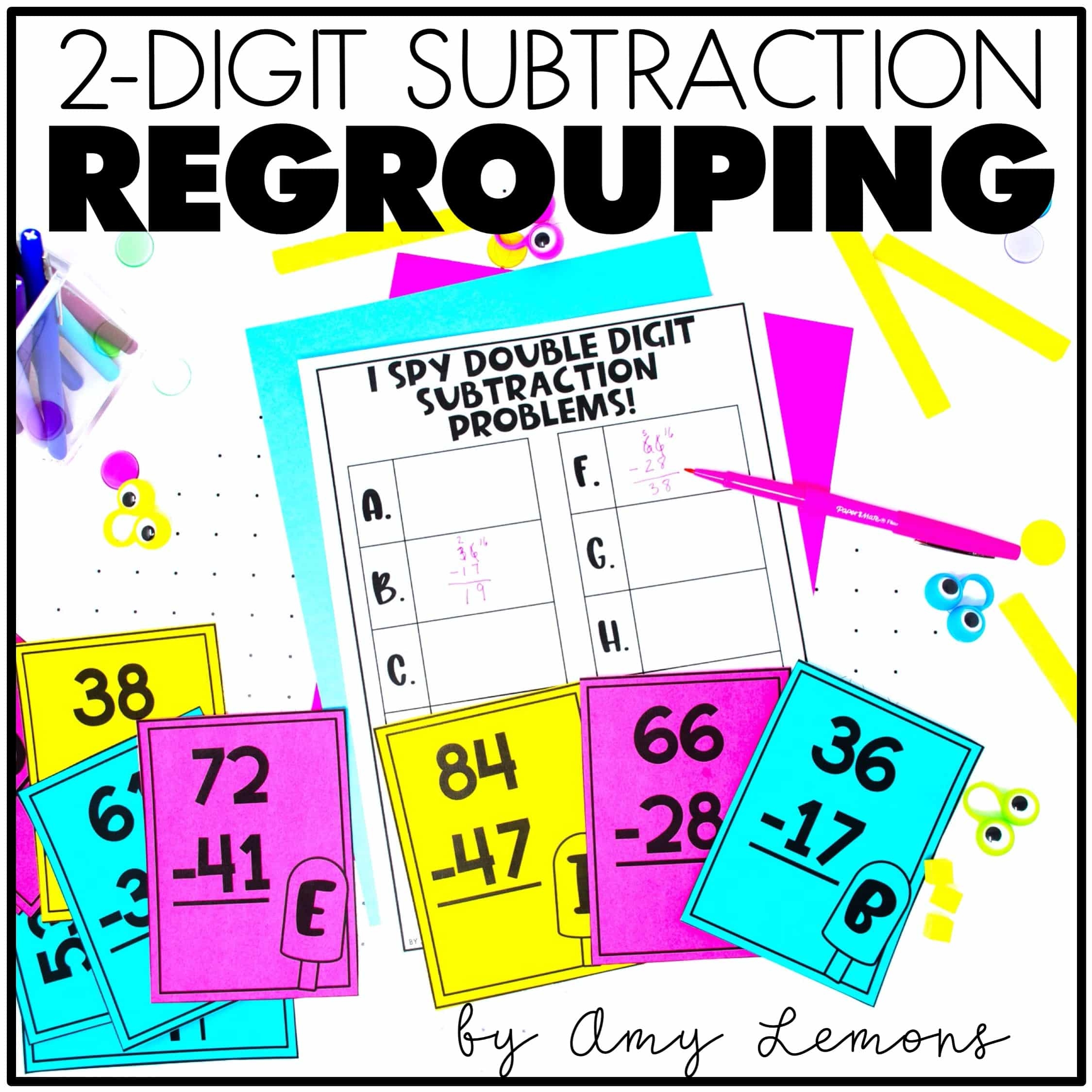 double digit regrouping subtraction double digit regrouping subtraction