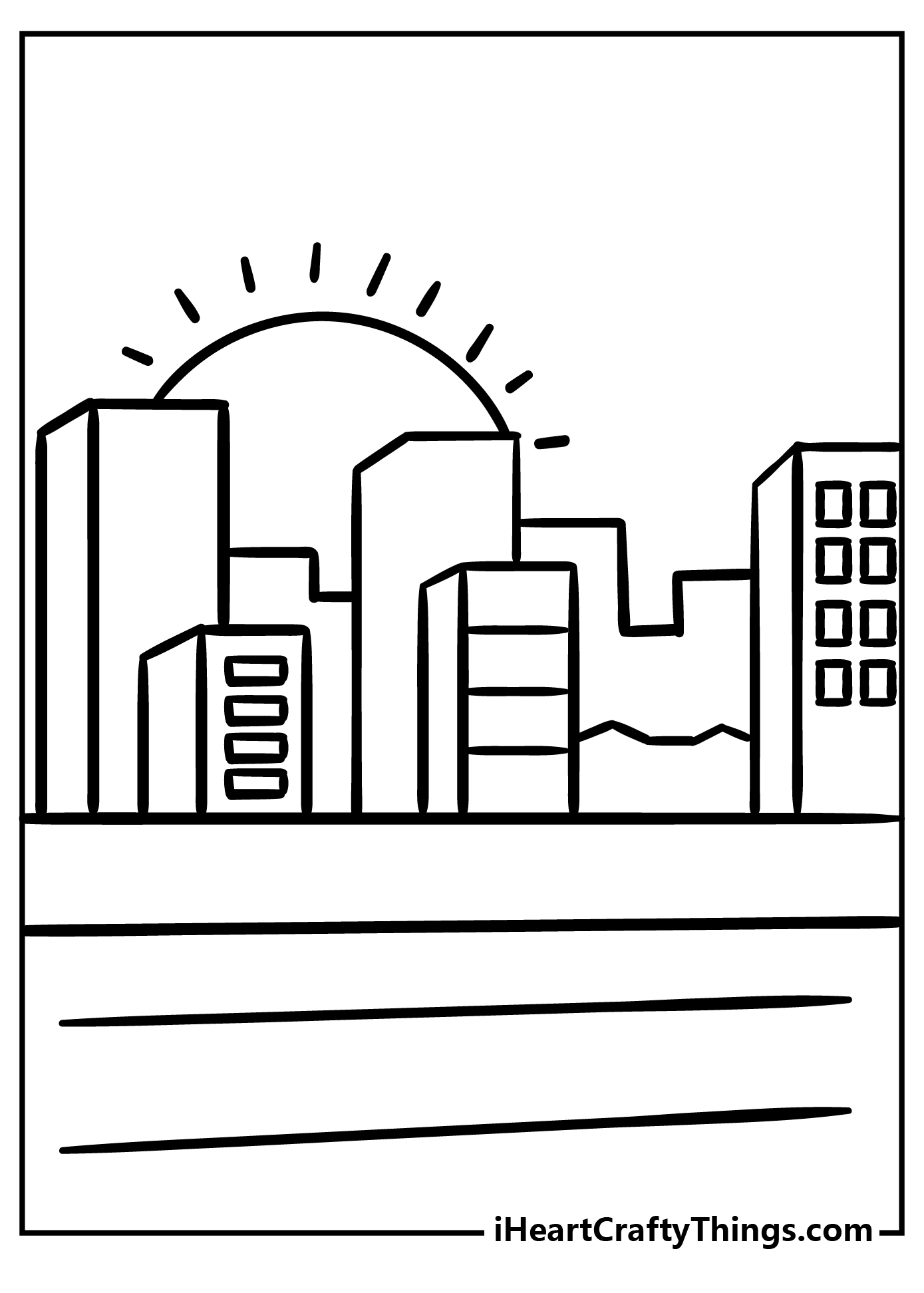 20 City Coloring Pages 100 Free Printables 