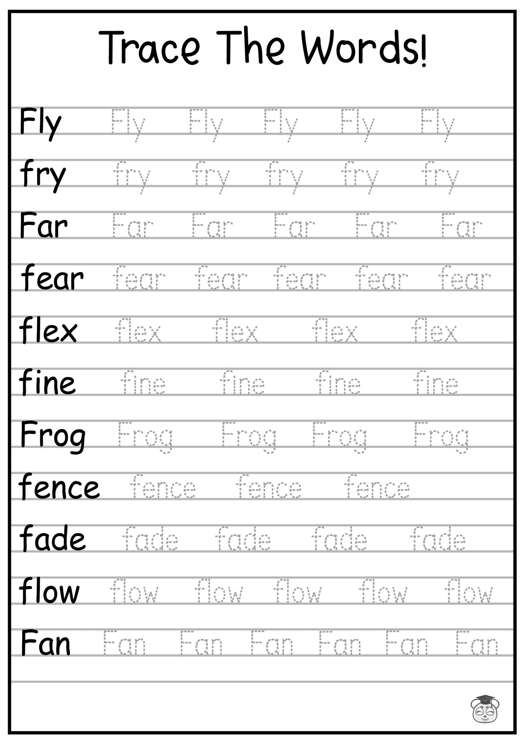 sight word tracing worksheets sight word tracing worksheets