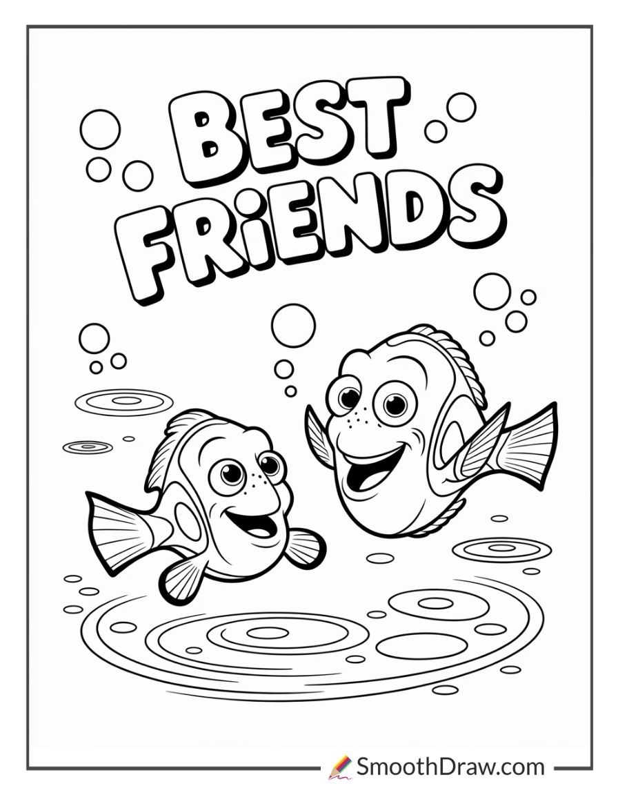 26 Finding Nemo Coloring Pages For Kids