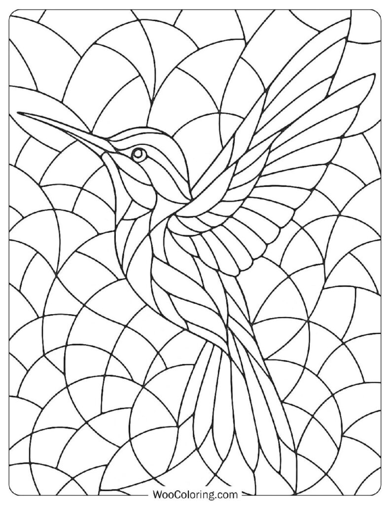 stained glass coloring pages