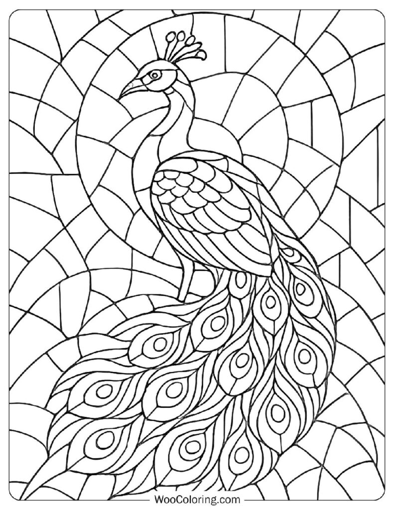 26 Stained Glass Coloring Pages Free PDF To Print Woo Coloring