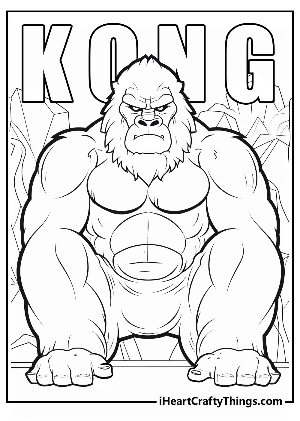 king kong coloring pages